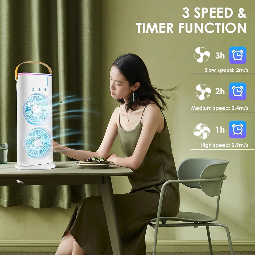 Portable Double-Ended Spray Fan